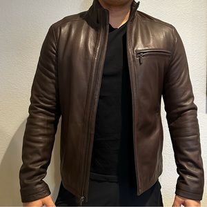Cole Haan Brown Leather Jacket